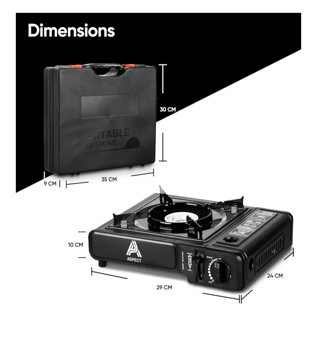 Aspect Camping Stove with Butane Gas